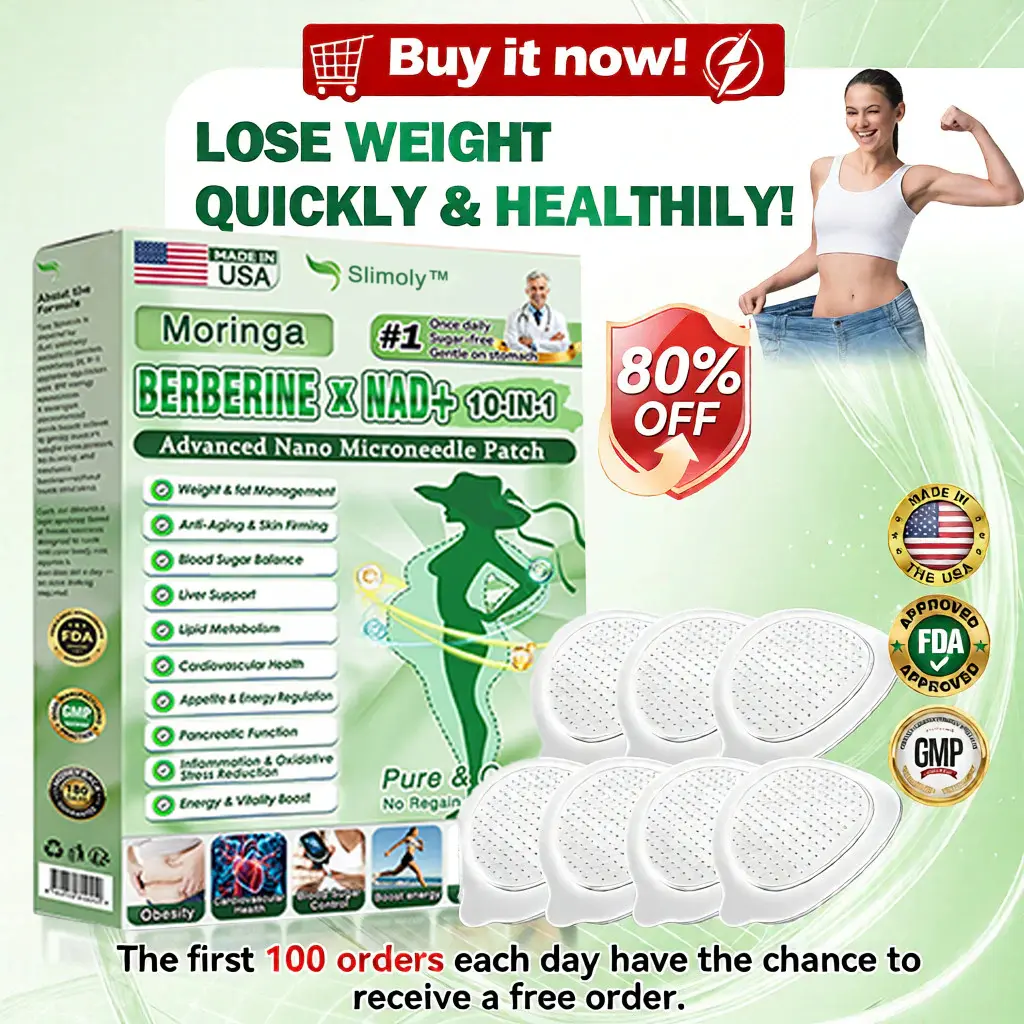Moringa & Berberine 10-IN-1 Advanced Nano Microneedle Patch(Once Daily, visible changes in 7 days) ✅ Obesity, Diabetes, Sleep Apnea, And Joint Issues