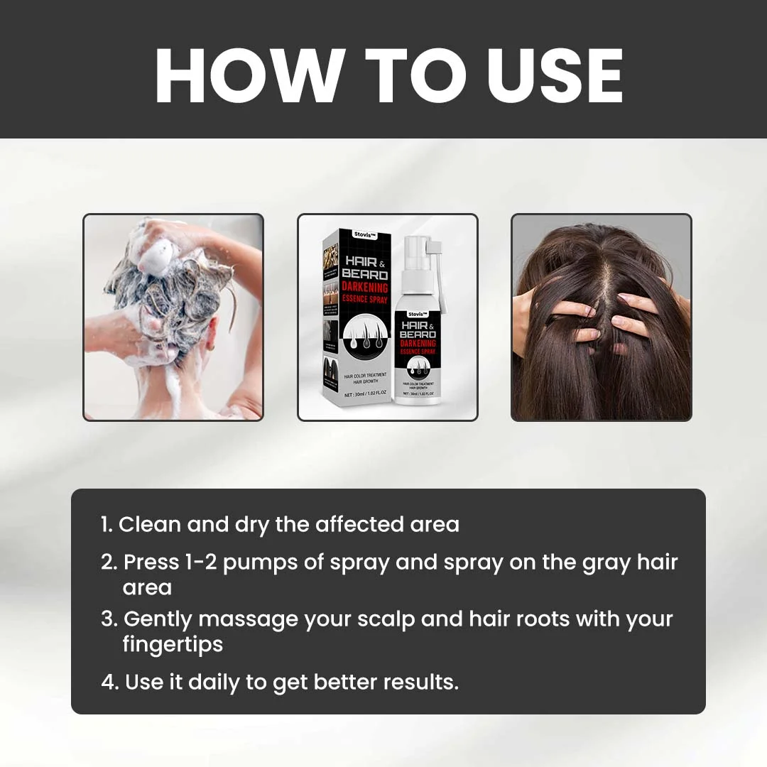 Beard & Hair Darkening Essence Spray - Image 10