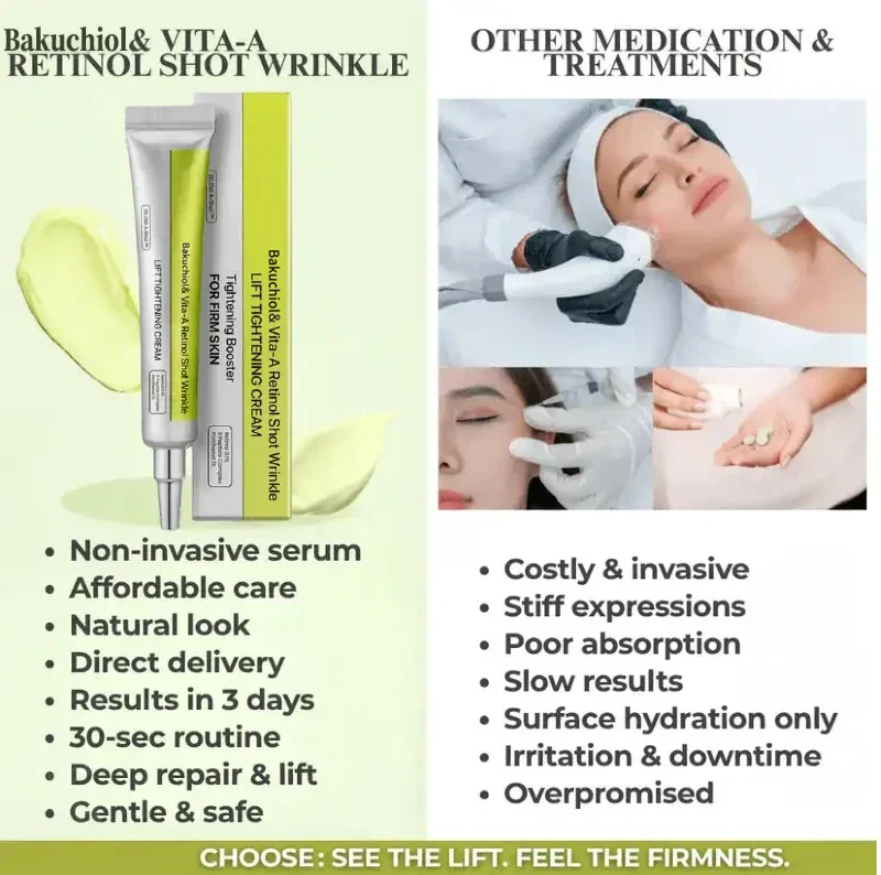 Bakuchiol & Vita-A Retinol Shot Wrinkle-Lift Tightening cream - Image 3