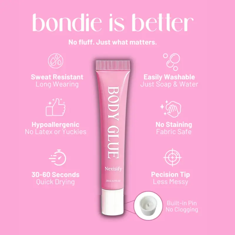 Body Adhesive All-Day Hold Sweatproof & Invisible Fit - Image 2