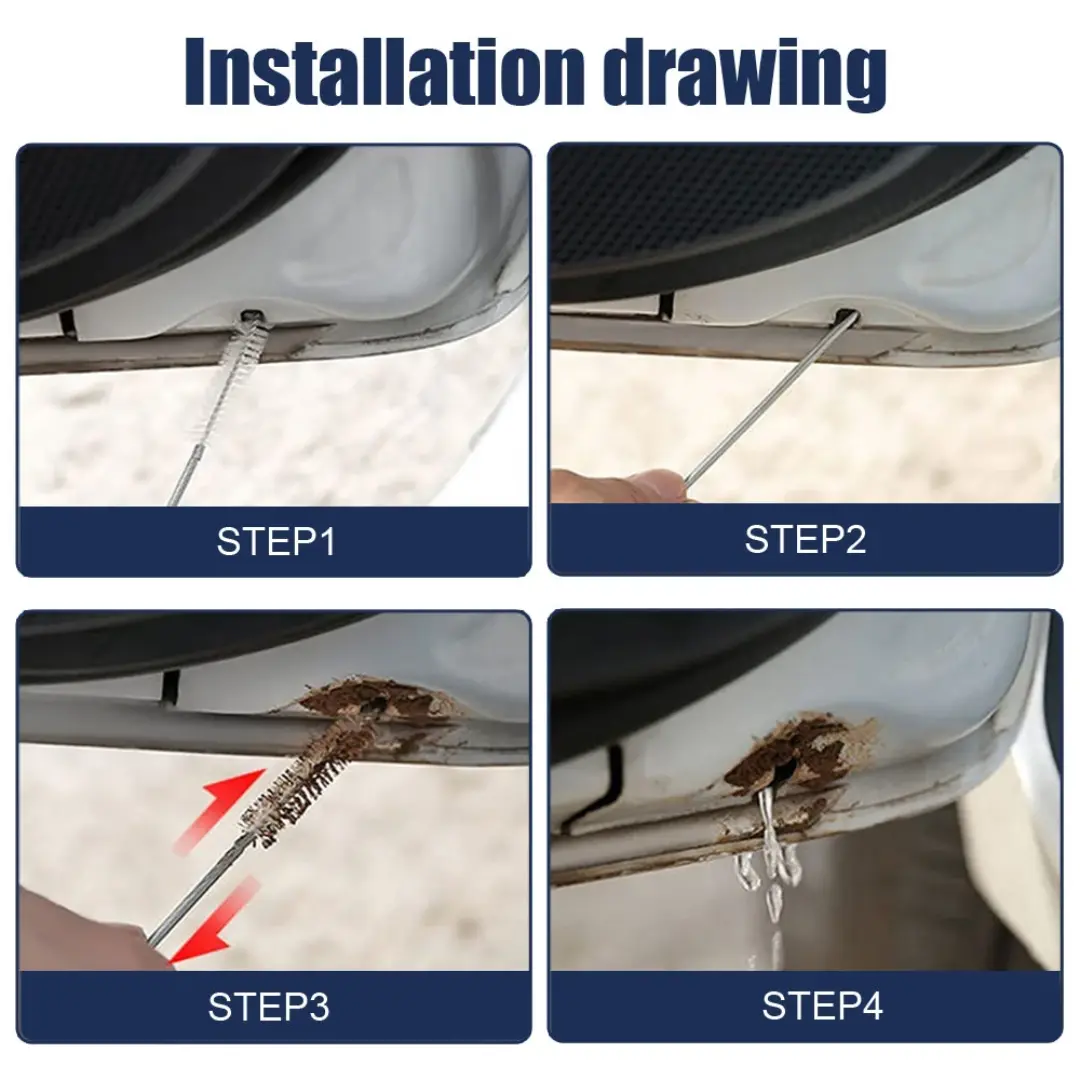 Car Drain Dredge Cleaning Scrub Brush - Image 6