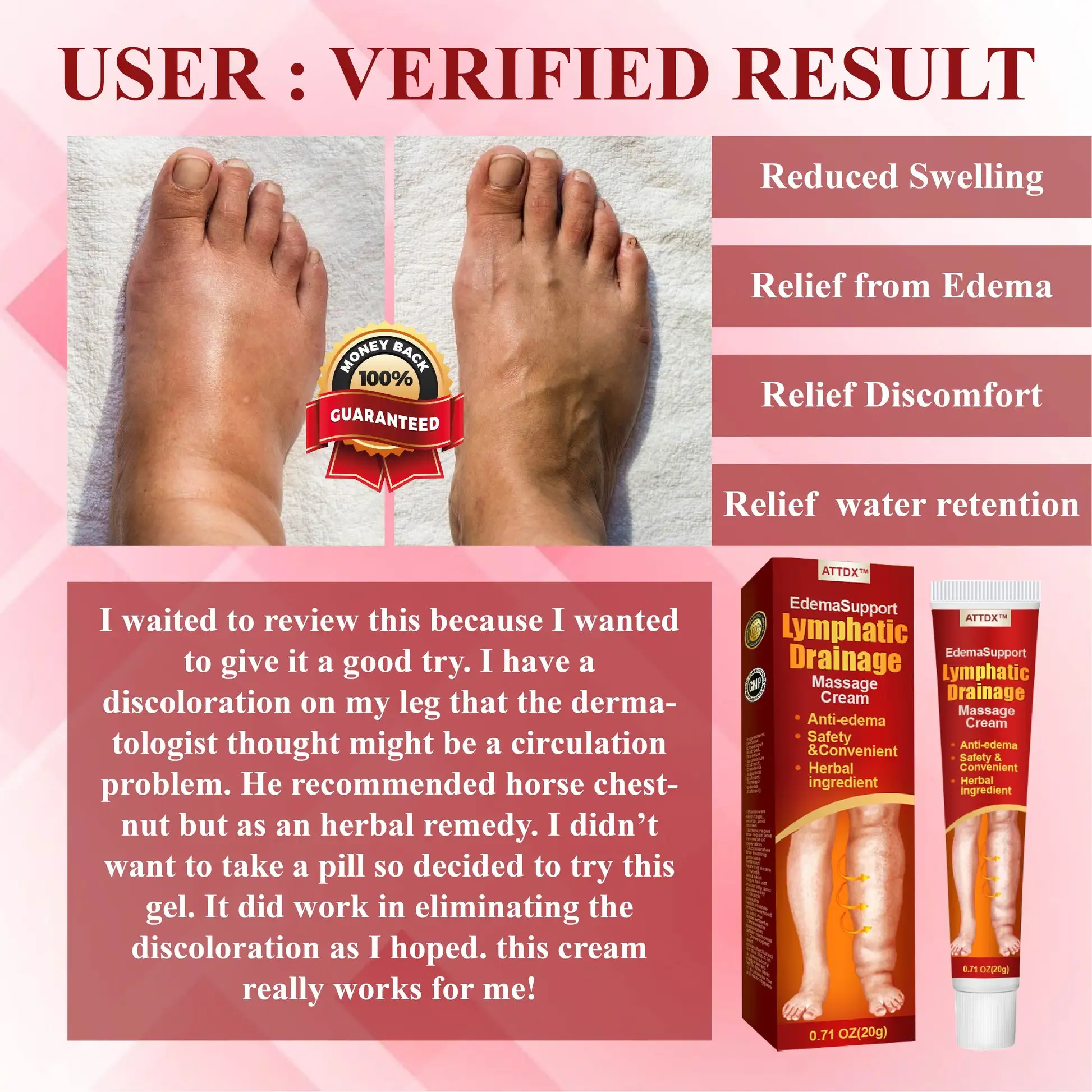 EdemaSupport Lymphatic Drainage Massage Cream - Image 5