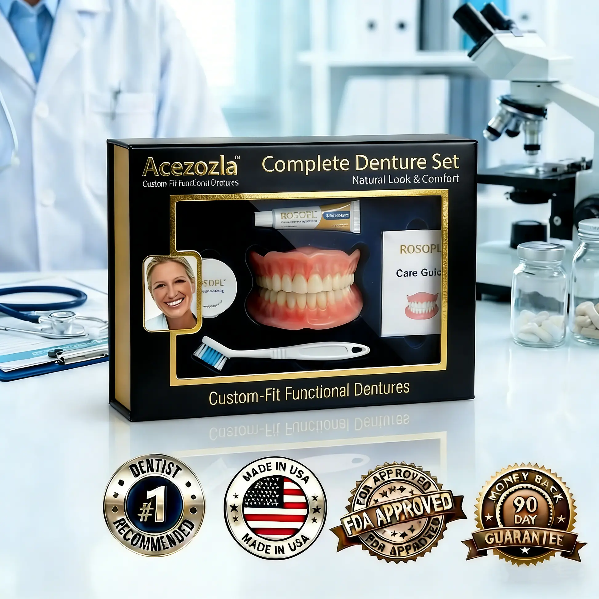 : 😁Dentures That Stay. Smile With Confidence😁