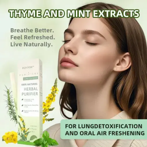 Mullein Relaxation Stick Soothes Lungs, Detoxifies, Freshens Breath