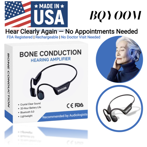 Bqyoom X1 Hear the Joy Again — Smart Bone Conduction Hearing Headphones