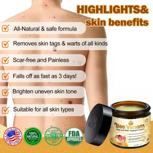 Bee Venom Mole and Wart Treatment Cream - Image 2