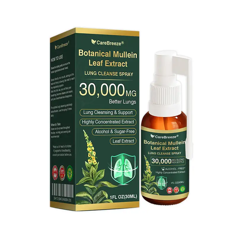 Botanical Mullein Leaf Extract Lung Cleanse Spray - Image 11