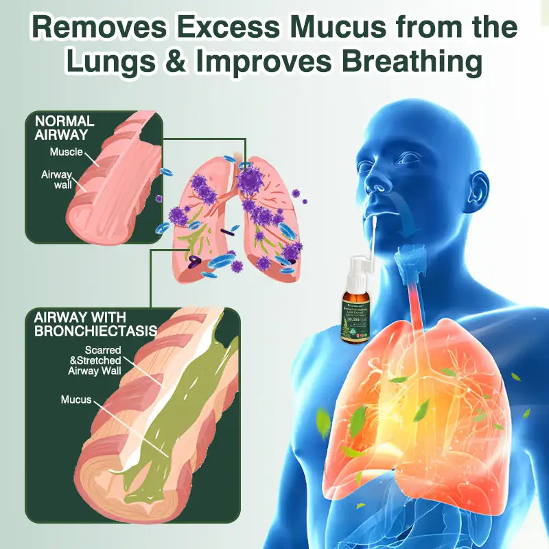 Botanical Mullein Leaf Extract Lung Cleanse Spray - Image 3