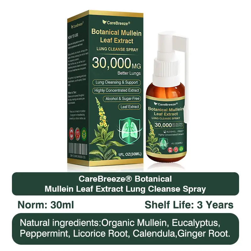 Botanical Mullein Leaf Extract Lung Cleanse Spray - Image 8