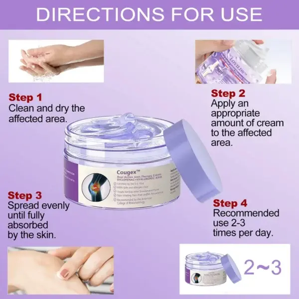7 Day Rapid Joint & Bone Therapy Cream USA Orthopedics (AAOS) Approved - Image 4