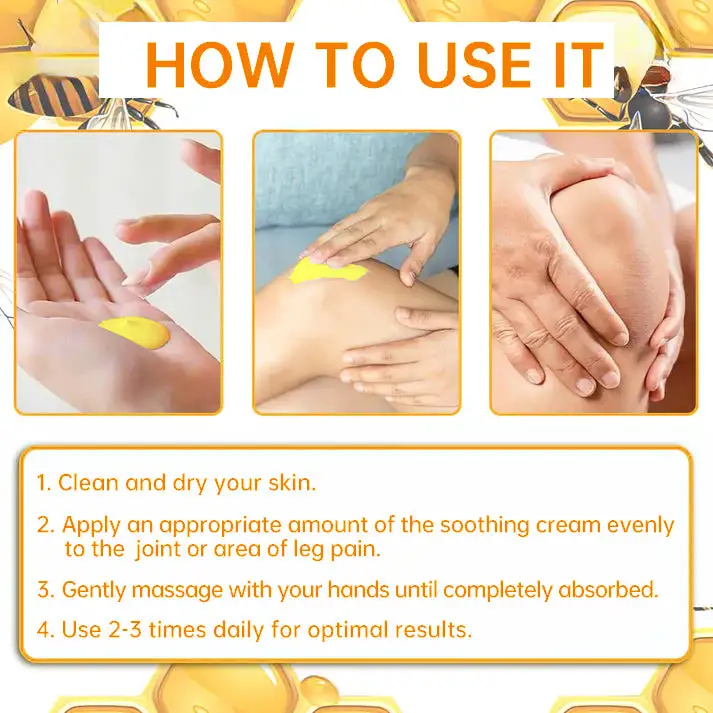 Bee Venom & Turmeric Joint and Bone Pain Relief Cream - Image 13