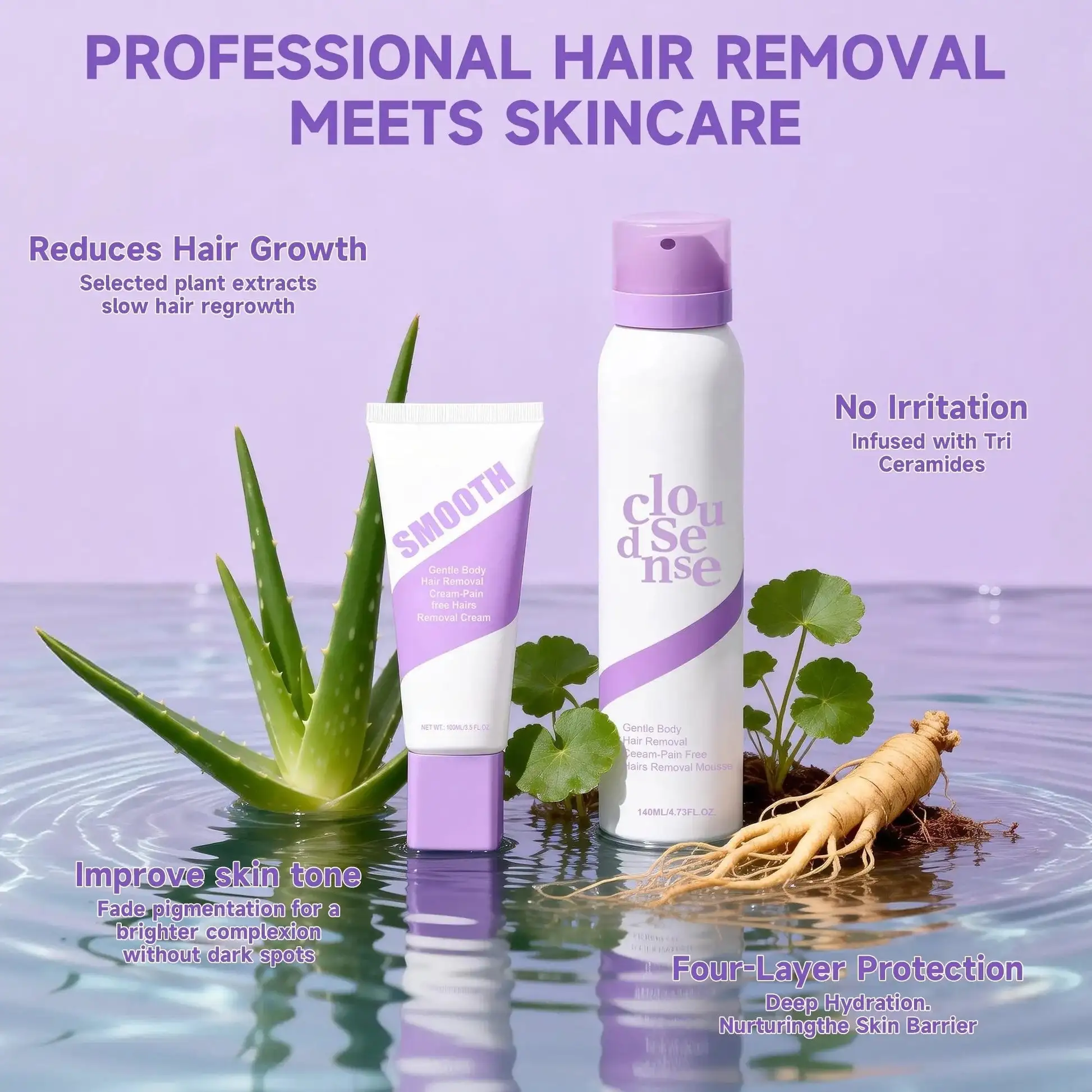 Fast-Acting Hair Removal Mousse – Smooth Skin in Minutes - Image 2