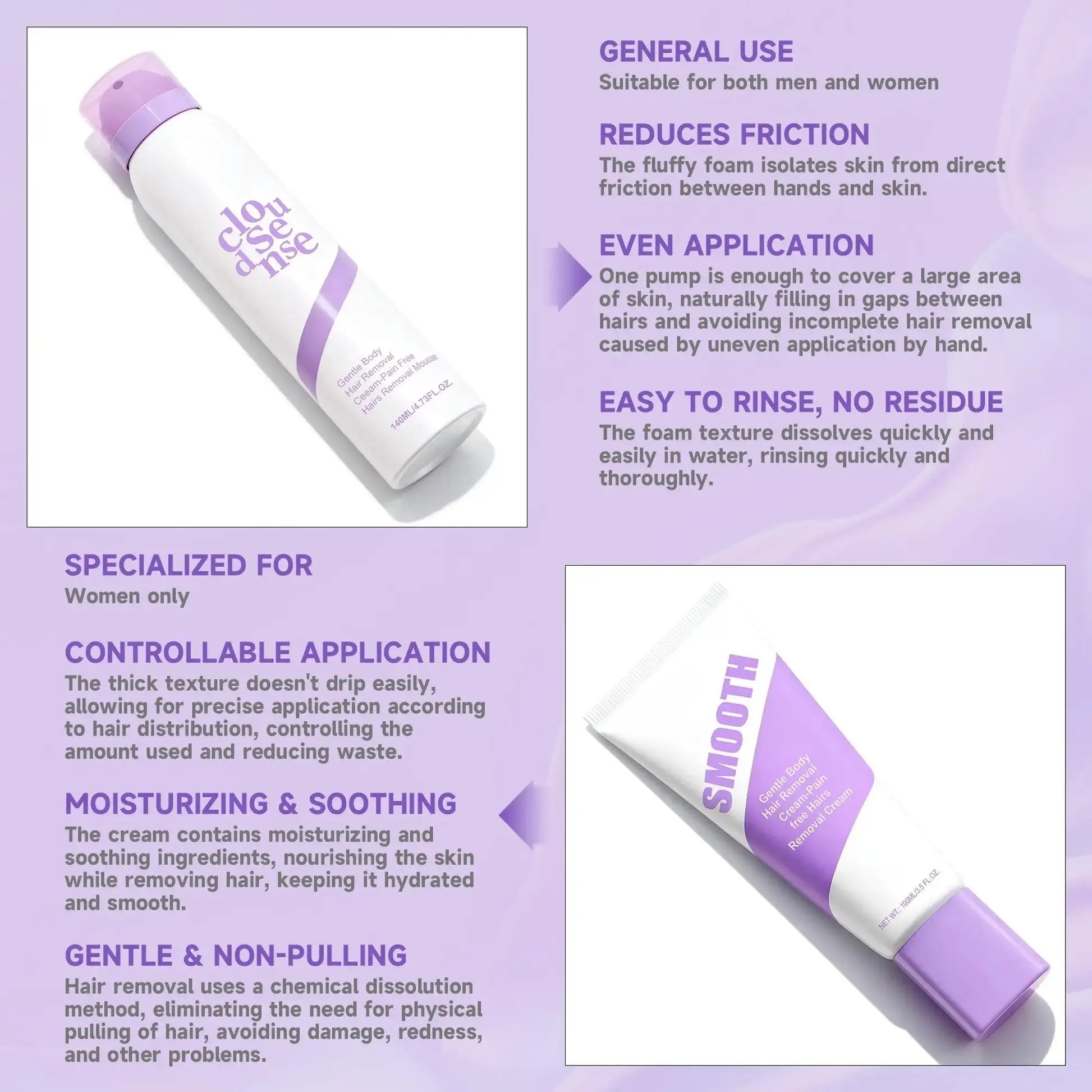 Fast-Acting Hair Removal Mousse – Smooth Skin in Minutes - Image 5
