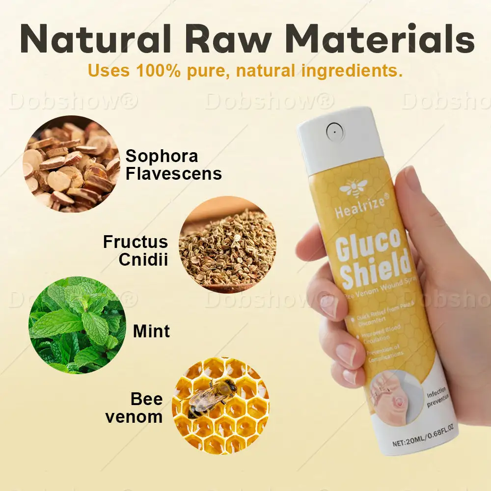 ⭐ 𝘽𝙚𝙨𝙩 𝙎𝙚𝙡𝙡𝙚𝙧 | GlucoShield Bee Venom Wound Spray - Image 7