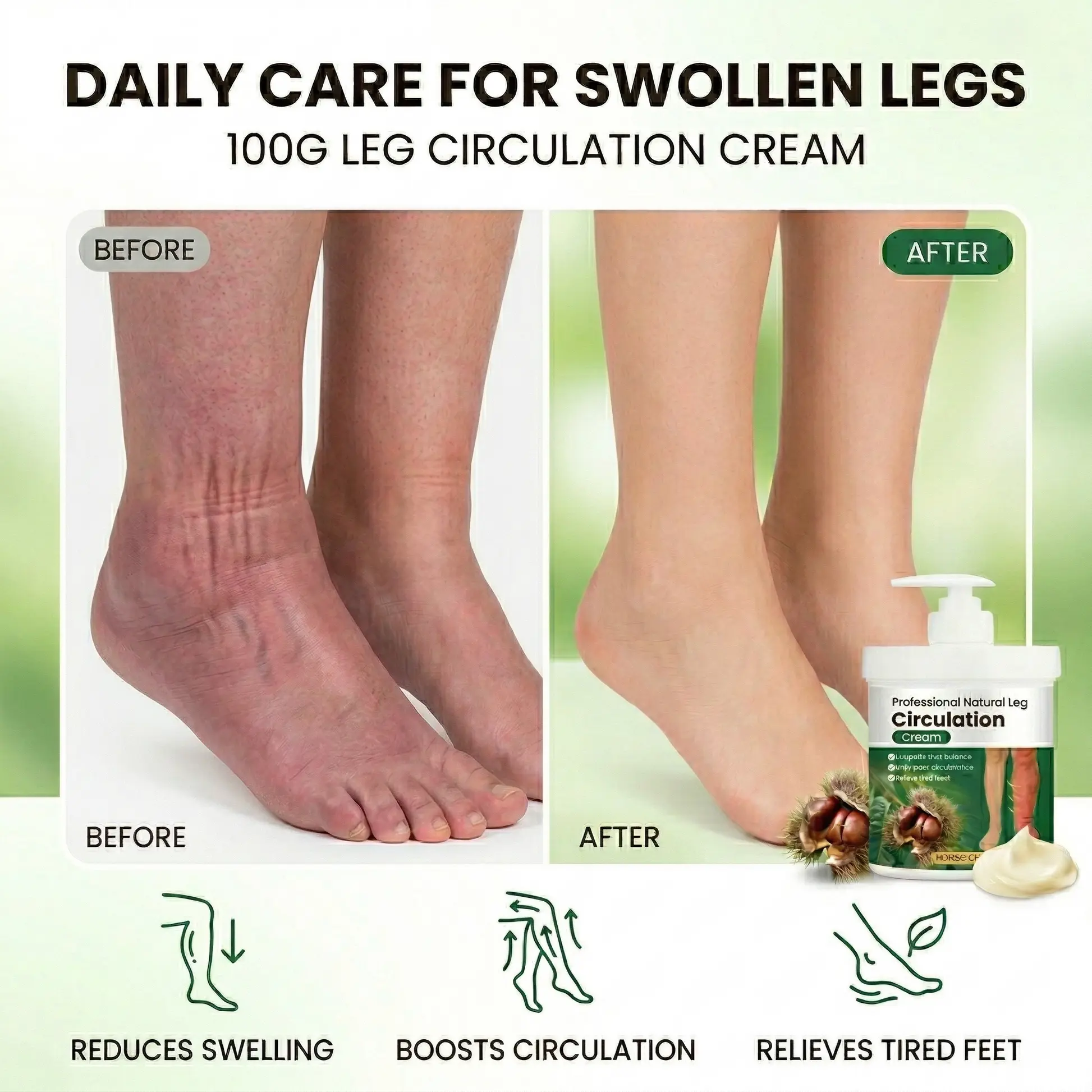 Professional Natural Leg Circulation Cream - Image 3