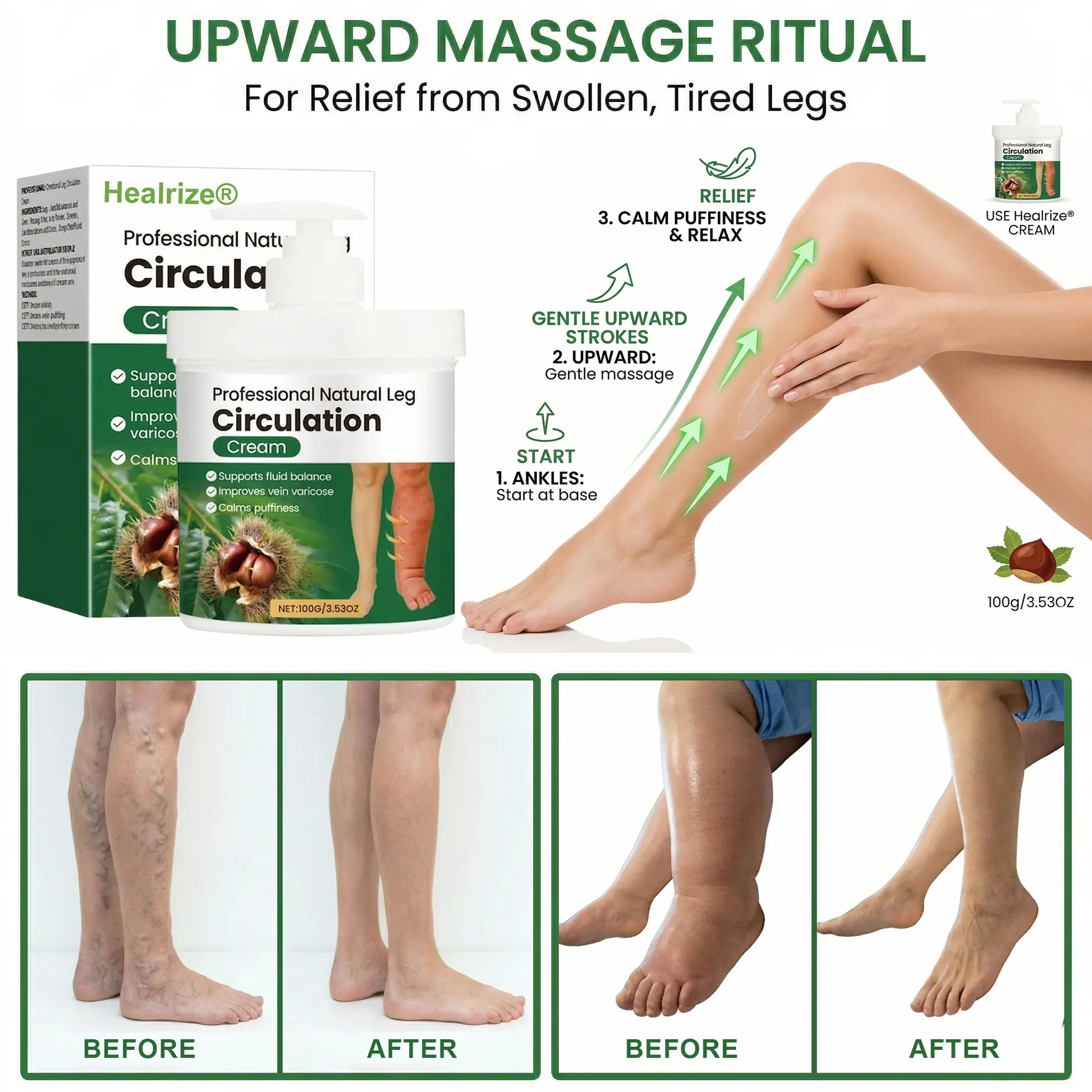 Professional Natural Leg Circulation Cream - Image 4