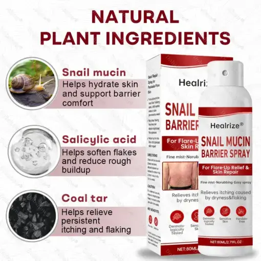 Snail Mucin Barrier Spray for Flare-Up Relief & Skin Repair - Image 4