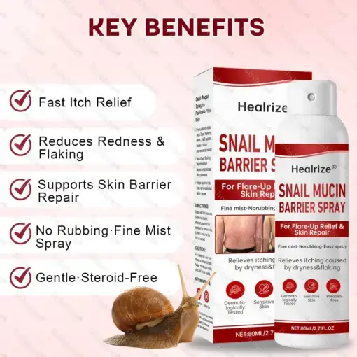 Snail Mucin Barrier Spray for Flare-Up Relief & Skin Repair - Image 7