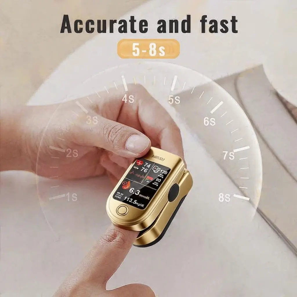 LaozikTM Professional 12in1 Glucose & Vital Signs Monitor-Painless, Fast, Precise& FDA-Backed (Made in California, USA) - Image 5