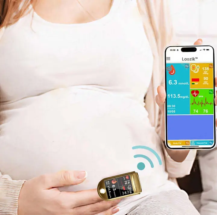 LaozikTM Professional 12in1 Glucose & Vital Signs Monitor-Painless, Fast, Precise& FDA-Backed (Made in California, USA) - Image 7