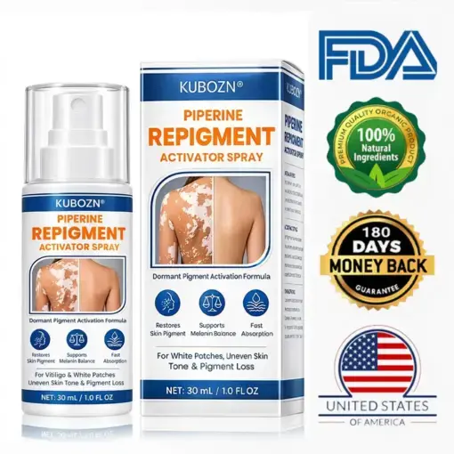Piperine Repigment Activator Spray to Reactivate Dormant Pigment Cells & Restore Natural Skin Color