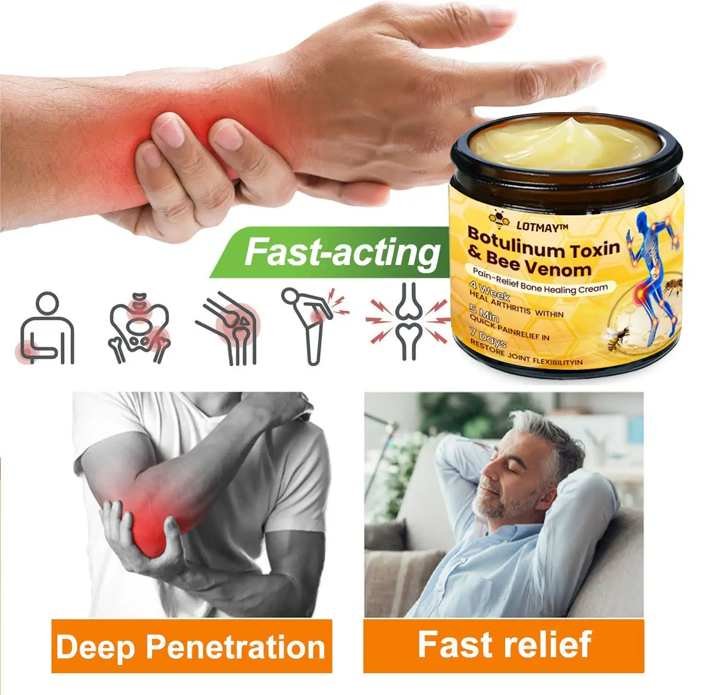 Botulinum Toxin & Bee Venom Pain-Relief Bone Healing Cream - Image 10