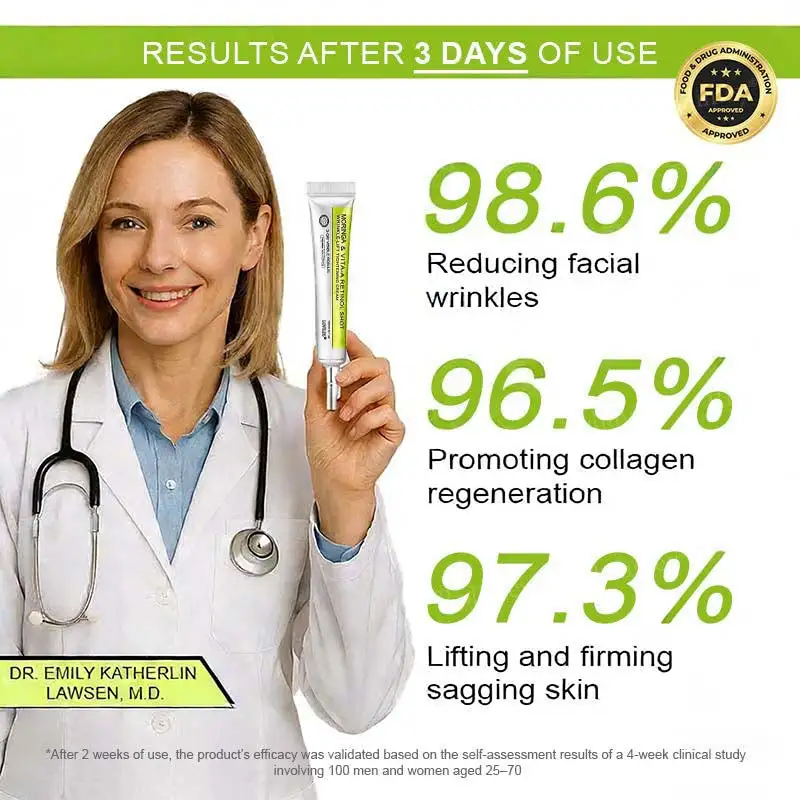 🧠👨⚕️Made and shipped from the USA moringa & Vita-A Retinol Shot Wrinkle-Lift Tightening cream - Last Day Promotion 50% OFF - Image 10