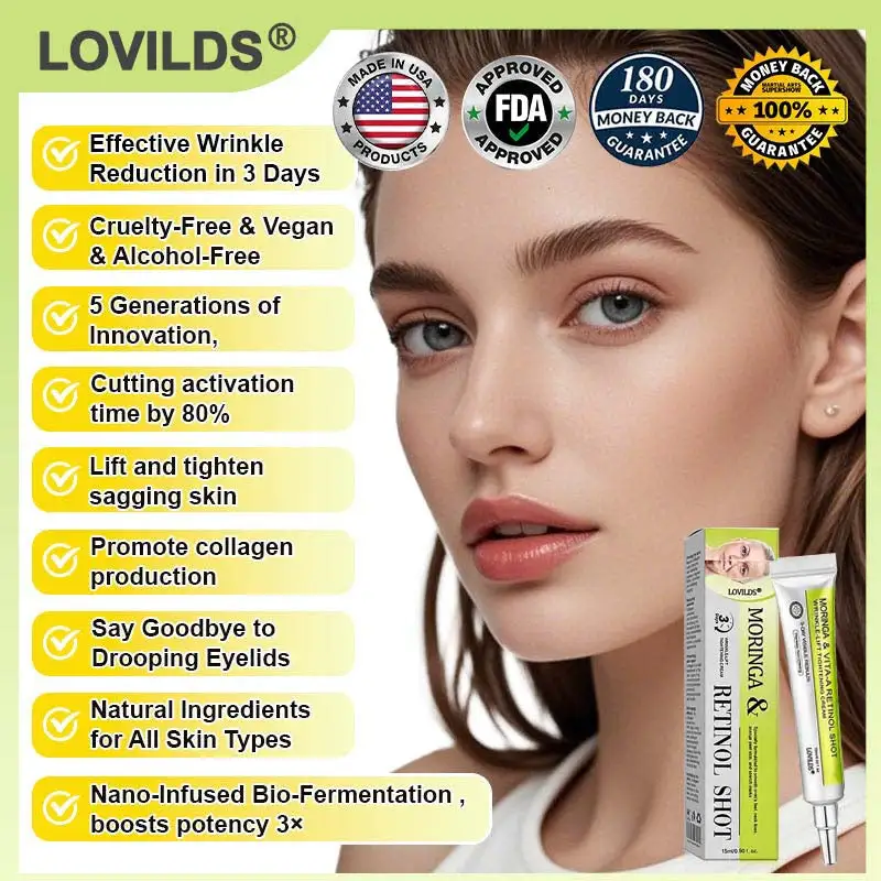 🧠👨⚕️Made and shipped from the USA moringa & Vita-A Retinol Shot Wrinkle-Lift Tightening cream - Last Day Promotion 50% OFF - Image 4