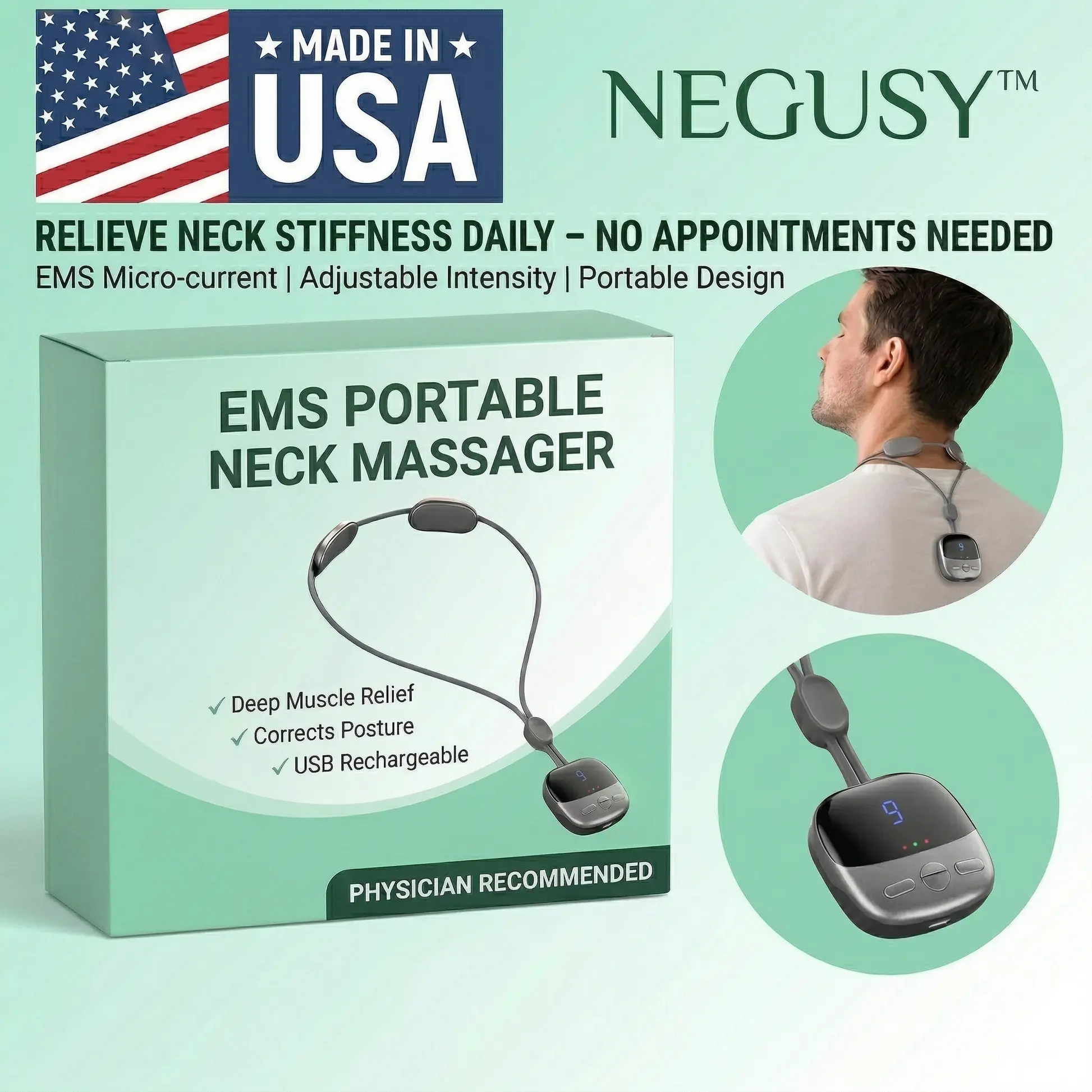 pose - portable neck massager - Image 9