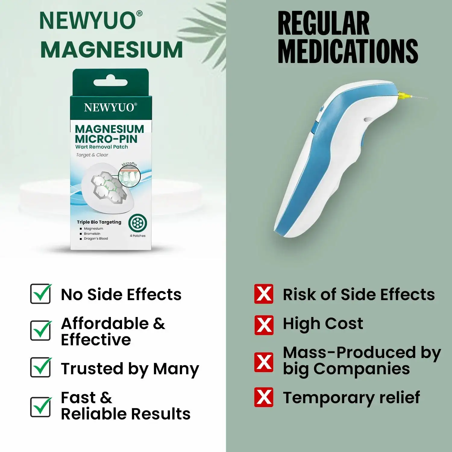 Magnesium Micro-pin Wart Removal Patch - Image 2