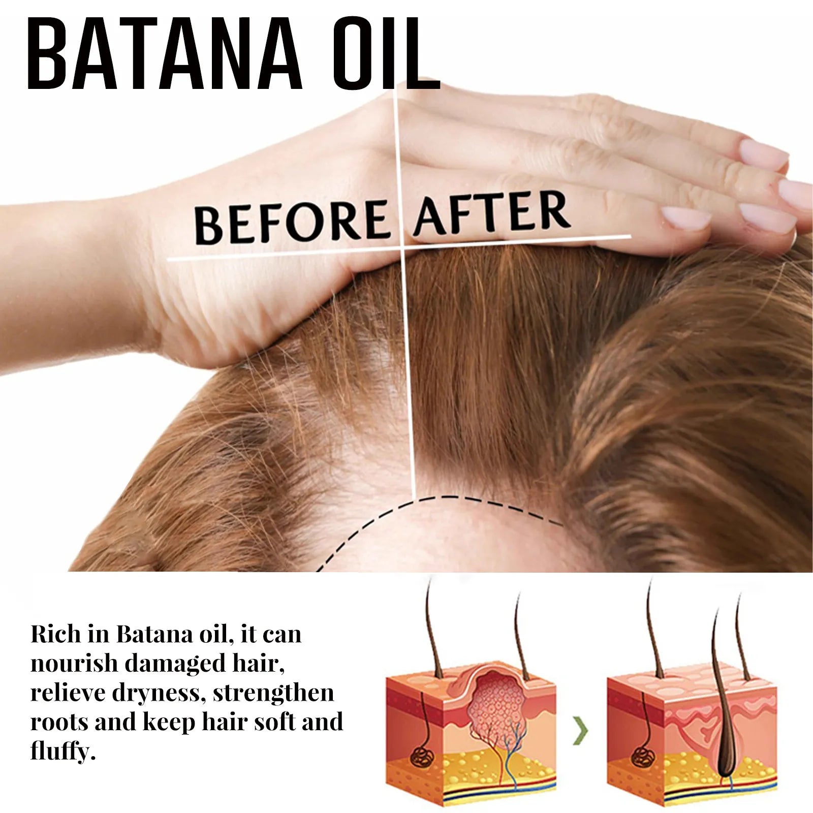Natural Herbal Handcrafted Batana Oil Hair Growth Blend 4.2OZ - Image 6