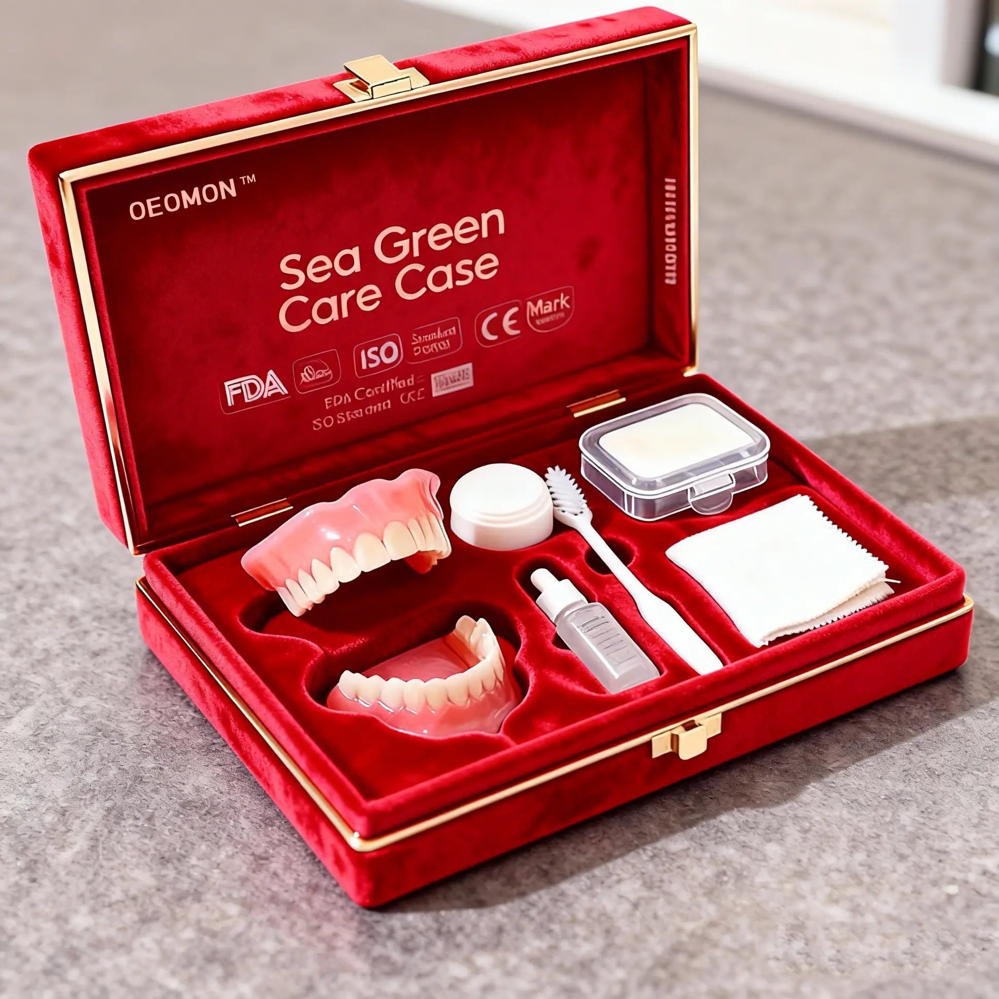 Medical Full Denture with Strong Suctiond Custom-Fit Full Functional Dentures