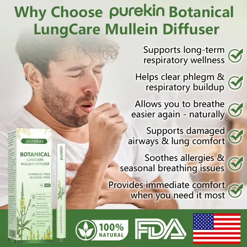 Purekin Botanical LungCare Mullein Diffuser - Image 5