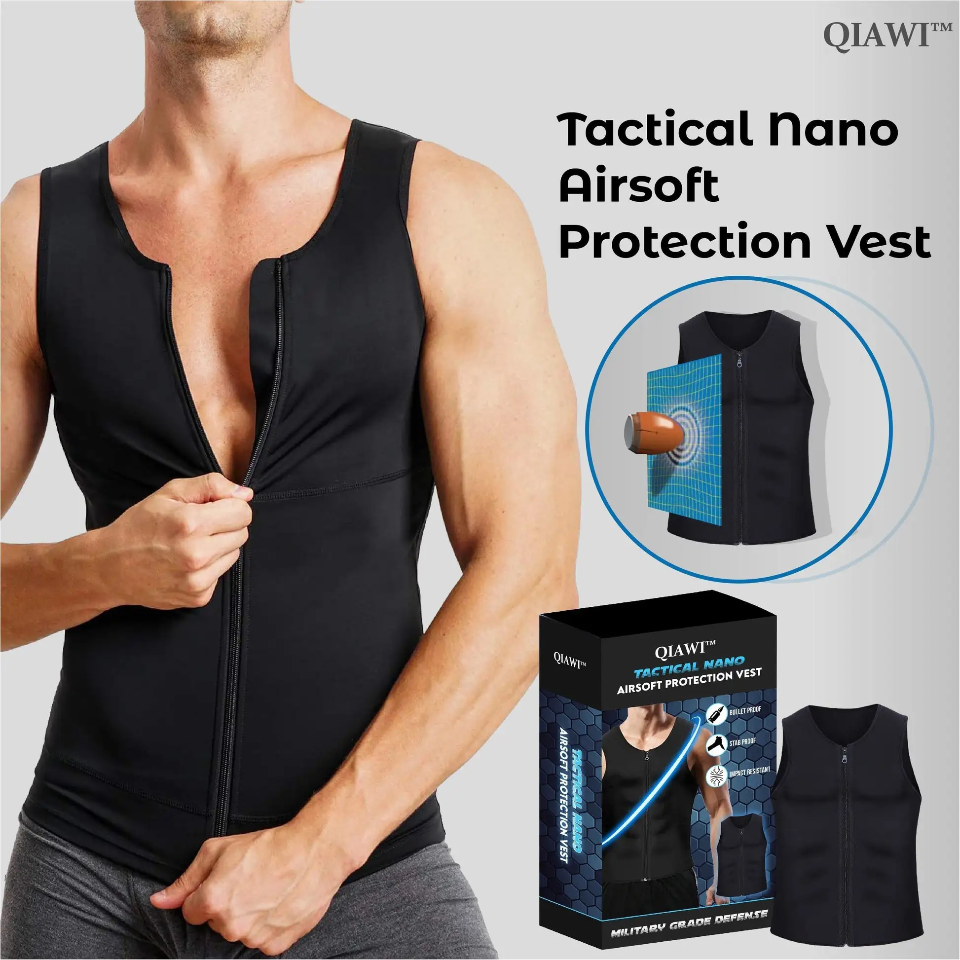 QIAWI 2 Tactical Nano Airsoft Protection Vest - Image 6