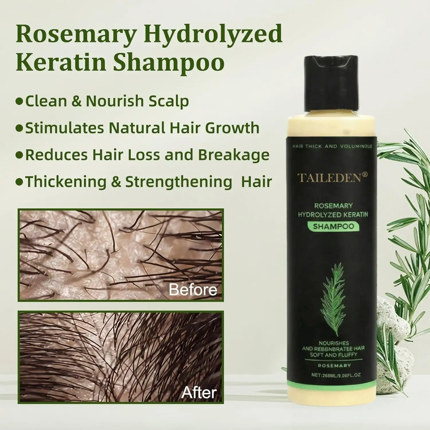 Rosemary Hydrolyzed Keratin Shampoo - Image 10