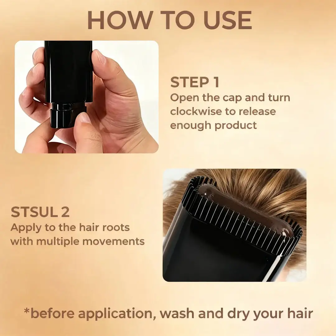 Natural Hair Instant Stick Colorant • Easy & Quick Hair Touch-Up - Image 5