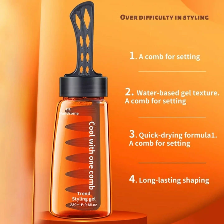 2-In-1 Hair Gel With Comb 280ml - Image 4