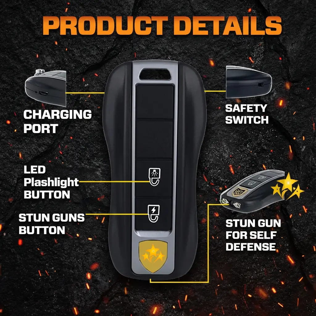Voltax 75M Stun Car Keychain - Image 8