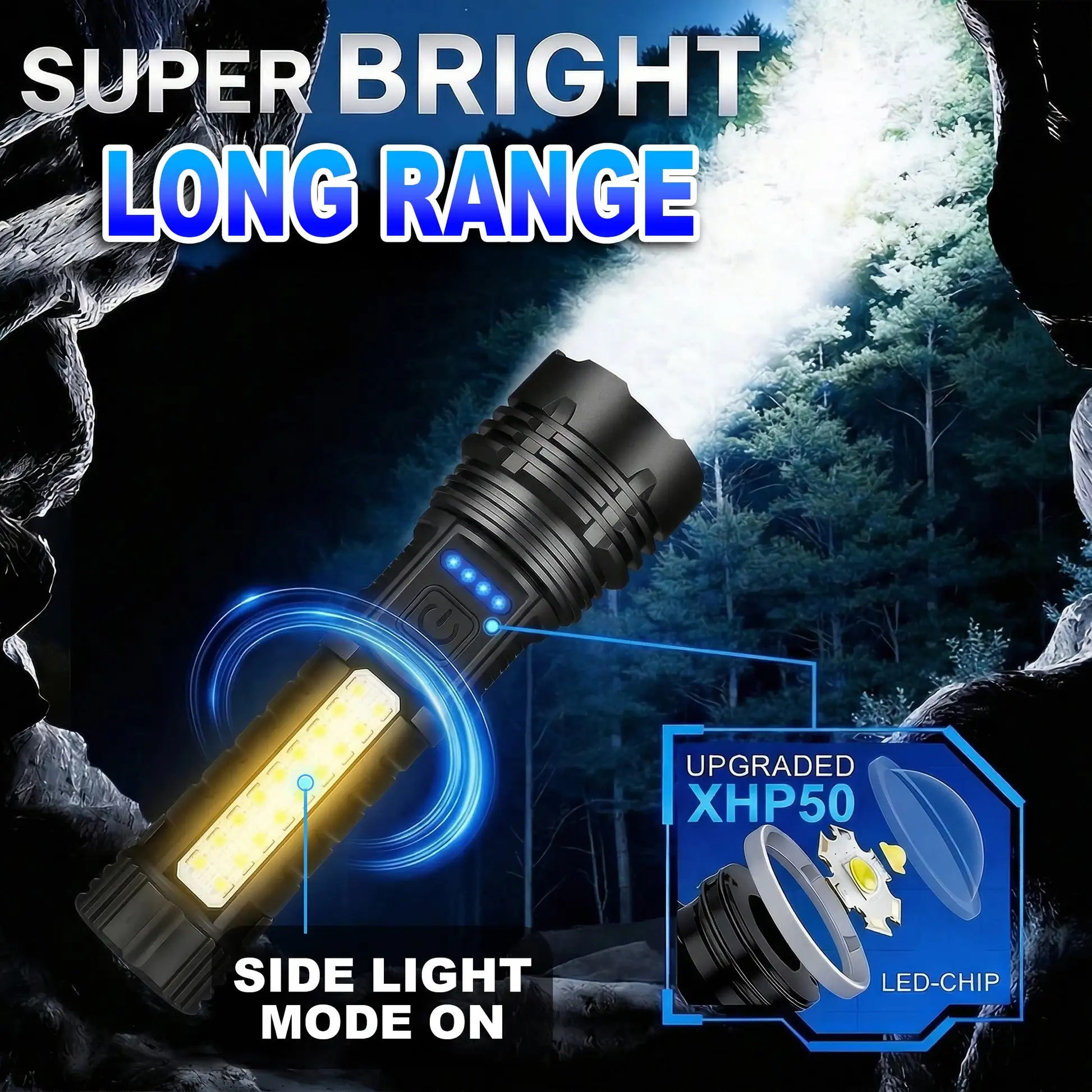 5 Modes Powerful Emergency Survival Flashlights - Image 2