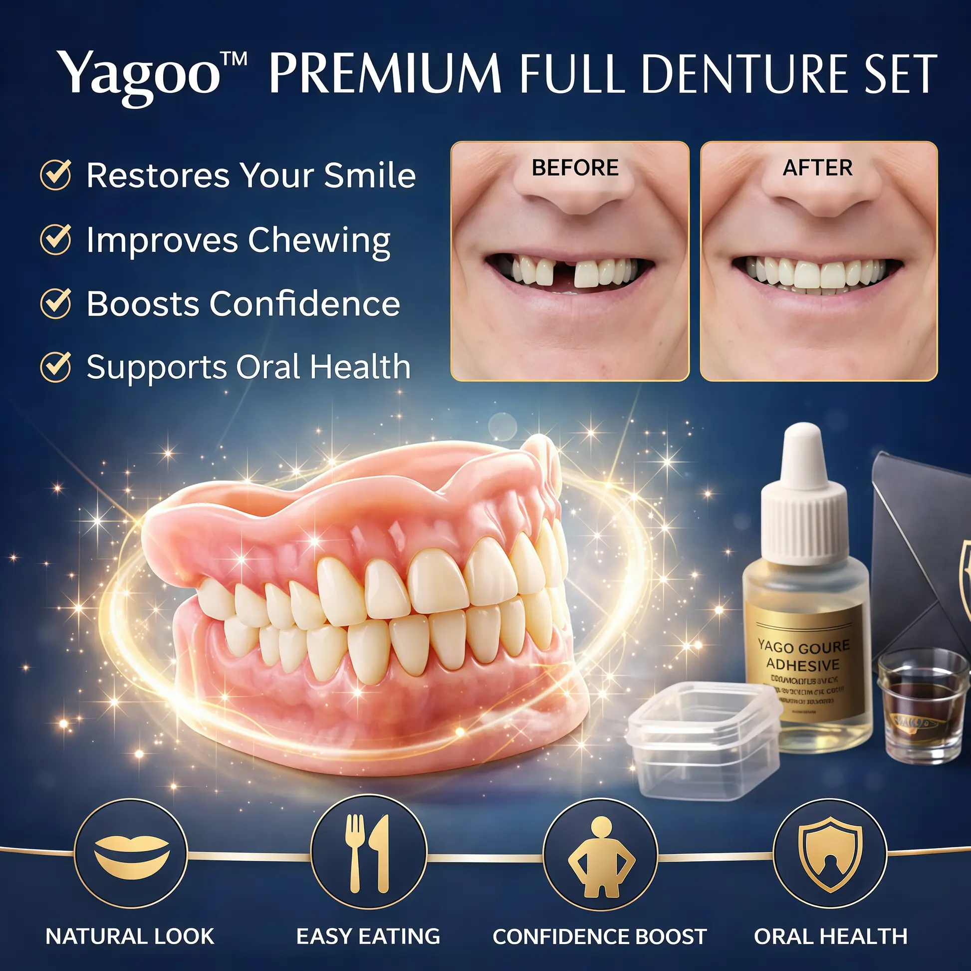 Newly upgraded second-generation complete dentures - Image 4