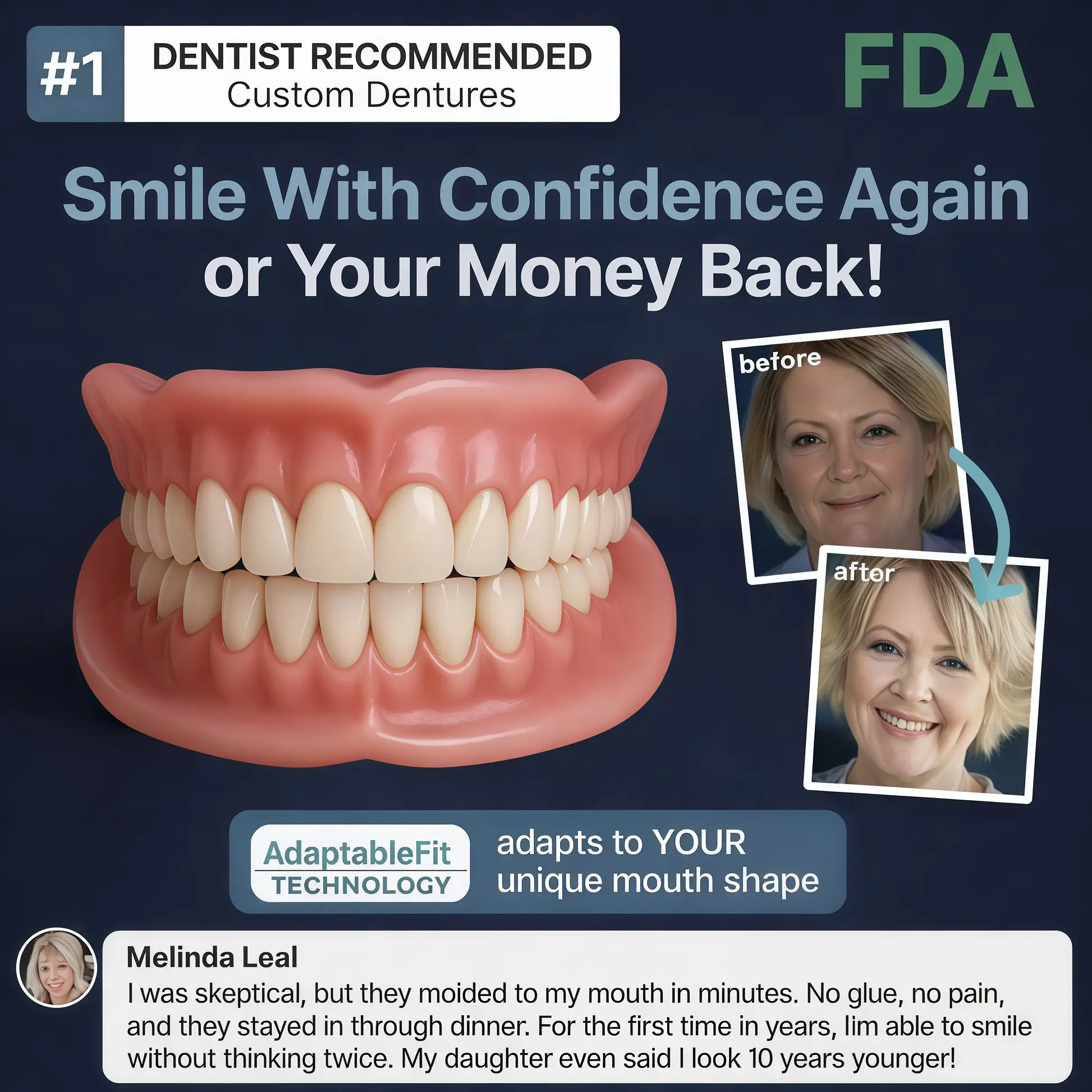 Newly upgraded second-generation complete dentures - Image 8