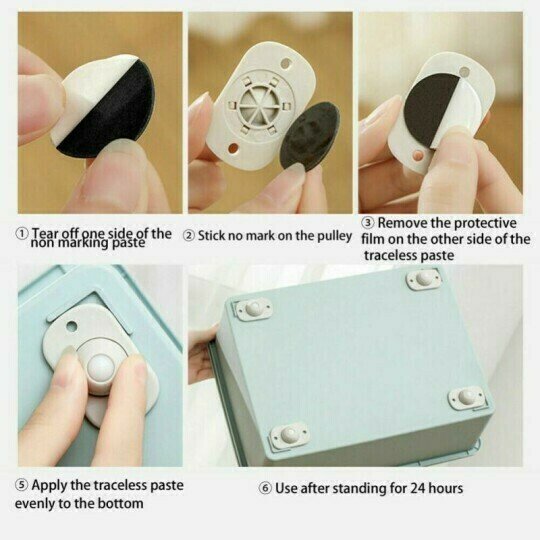 🔥50% OFF Home adhesive ball pulley universal wheel🔥. - Image 5