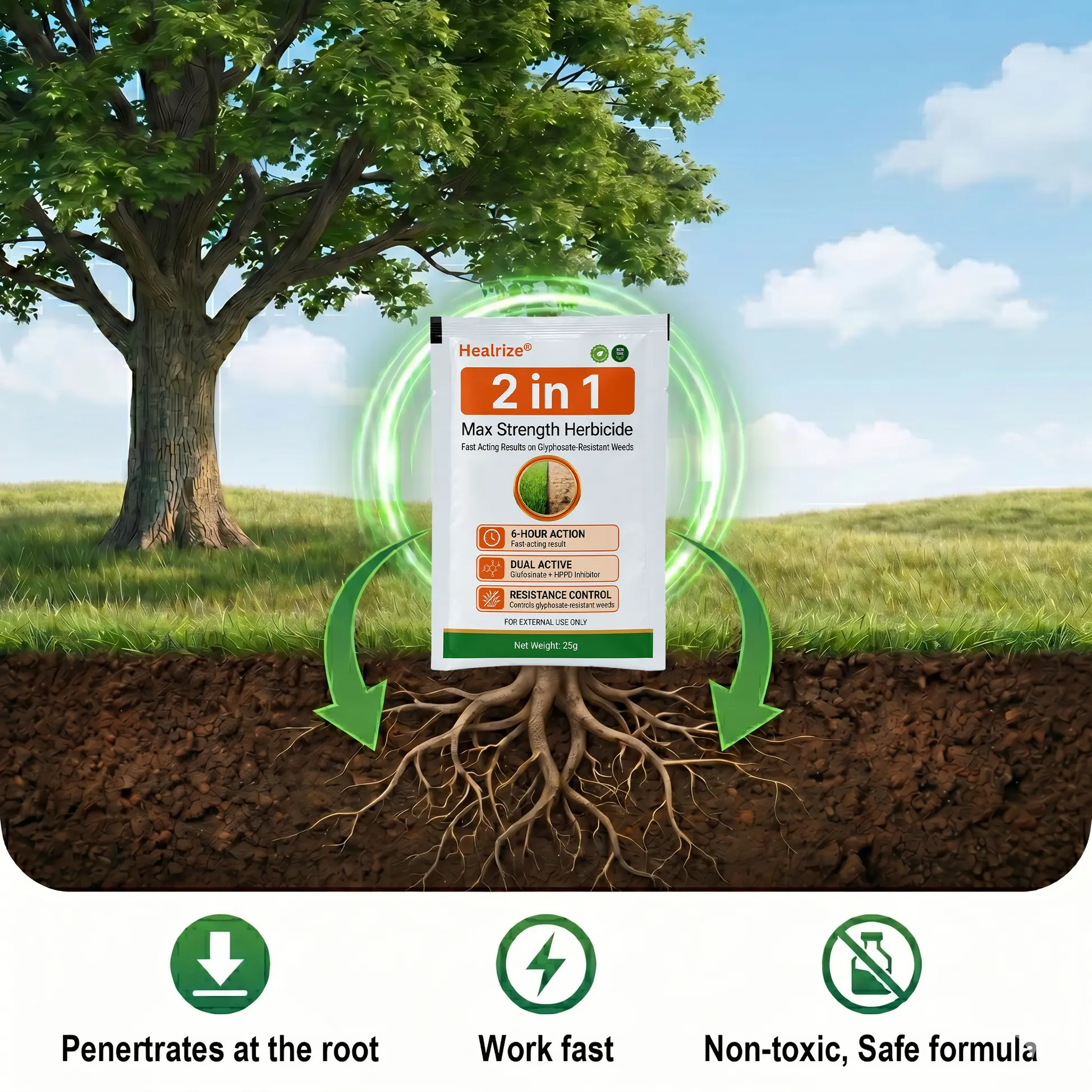 2-in-1 Max Strength Herbicide: Fast Acting Results on Glyphosate-Resistant Weed - Image 6