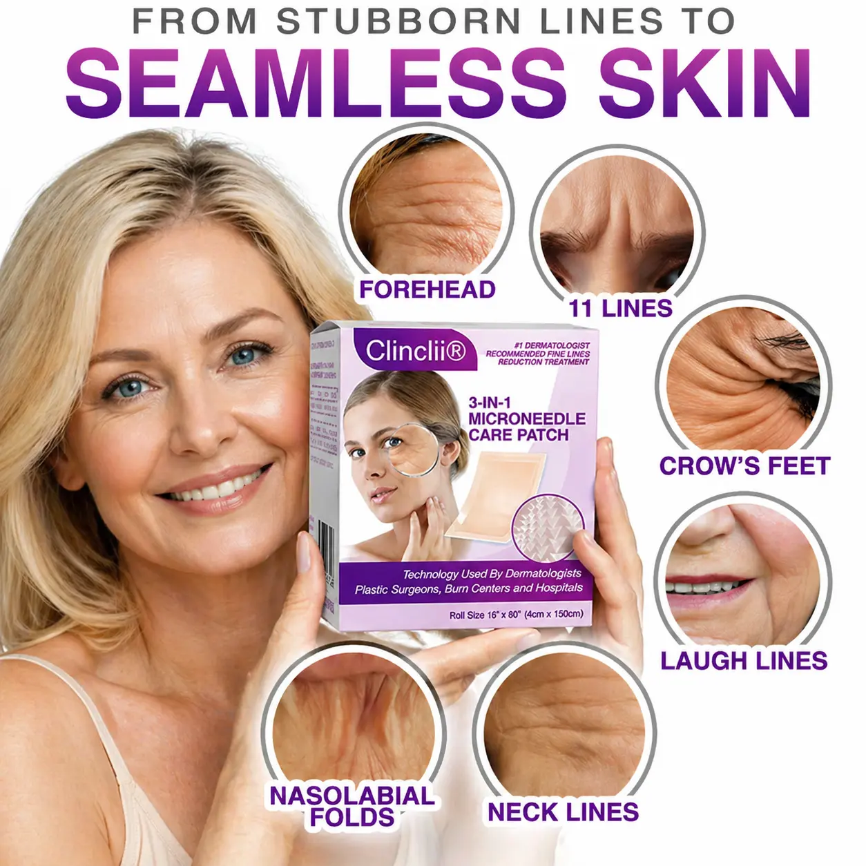 3-in-1 Microneedle Anti-Aging Patch - Image 2