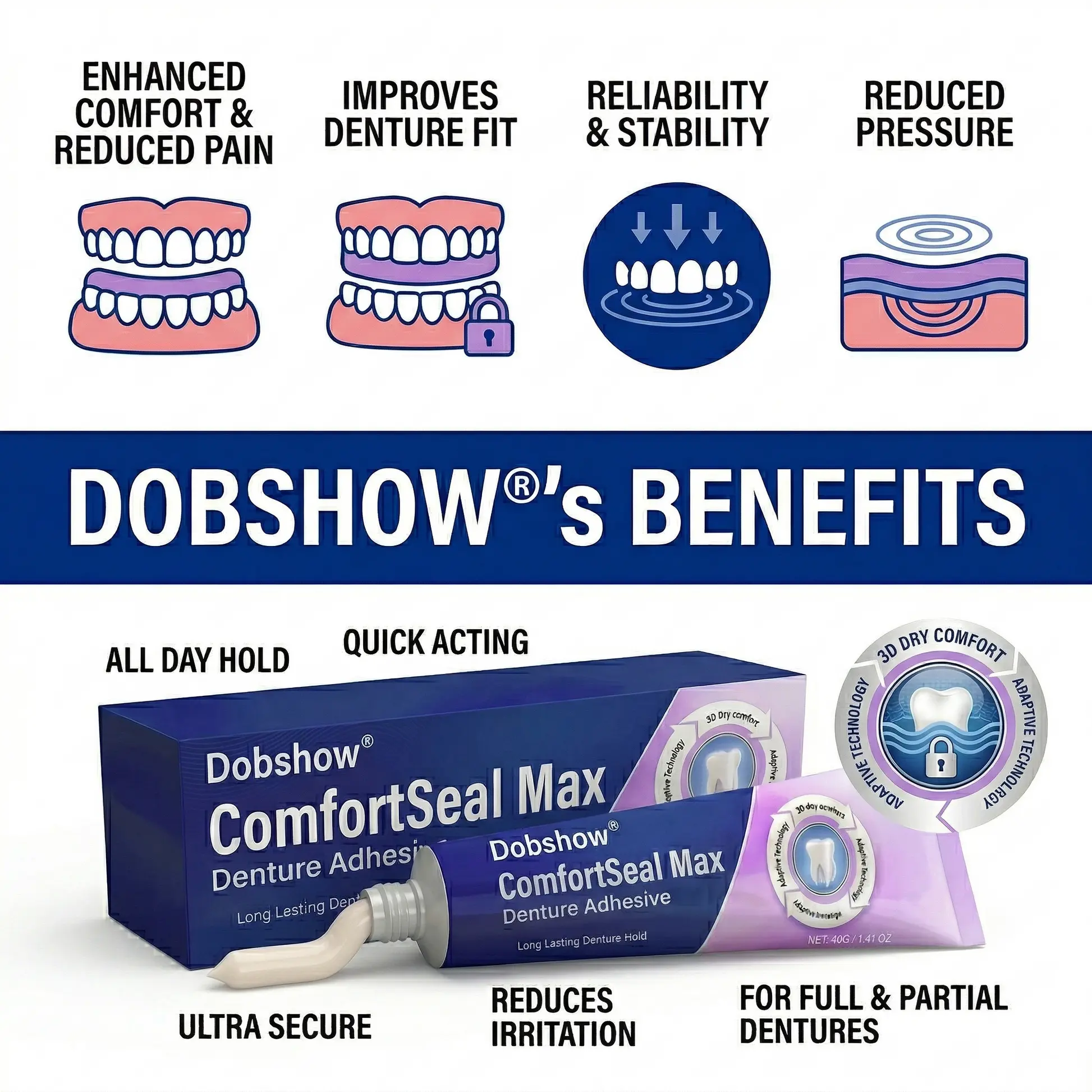 ComfortSeal Max Denture Adhesive - Image 5