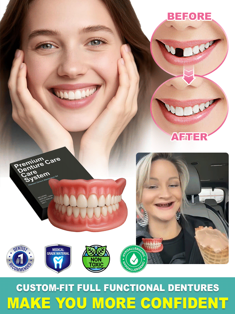 🎁Ends Today: 70% OFF! Custom-Fit Full Functional Dentures - Image 3