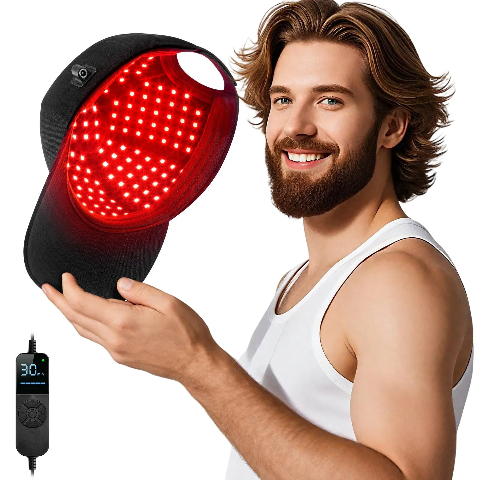 Hair Growth Cap — Regrow Thicker Hair in 90 Days