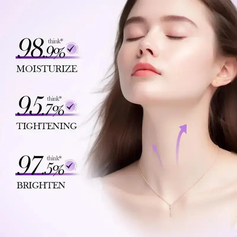 Juxek Neck Firming Cream Reduces Wrinkles and Double Chin - Five Rollers for All Around Massage - Image 3