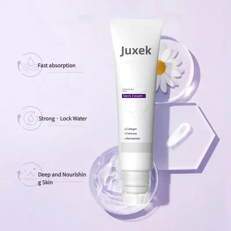 Juxek Neck Firming Cream Reduces Wrinkles and Double Chin - Five Rollers for All Around Massage - Image 6