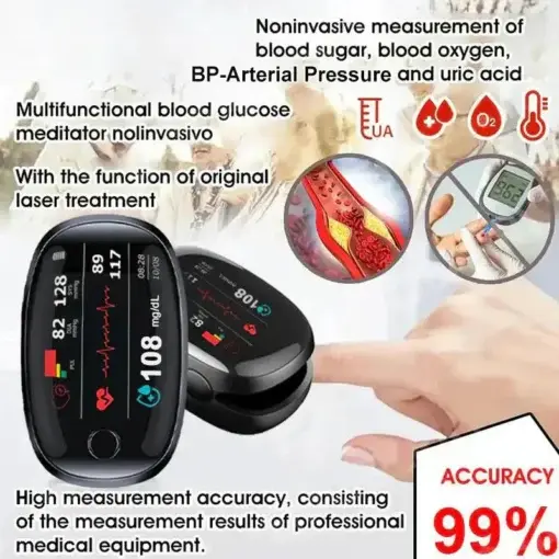 Non-Invasive Blood Glucose Meter 99.9% Accuracy - Image 6